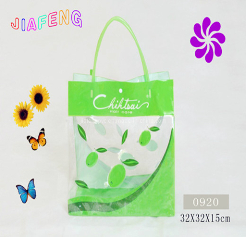 Fresh and Natural PVC Summer Bag with Button on Top