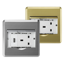 YUNDUO High Quality Floor Switch Socket - Double Floor Mounted Socket