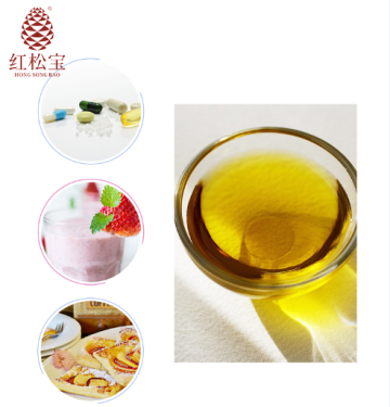 Red pine nut oil microencapsulated powder