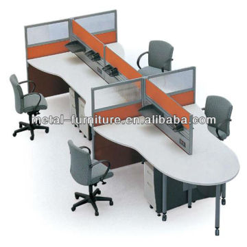 2013 single four people office desk screens