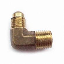 Forged Brass Elbow, 1/4-inch Flare x 1/4-inch MIP
