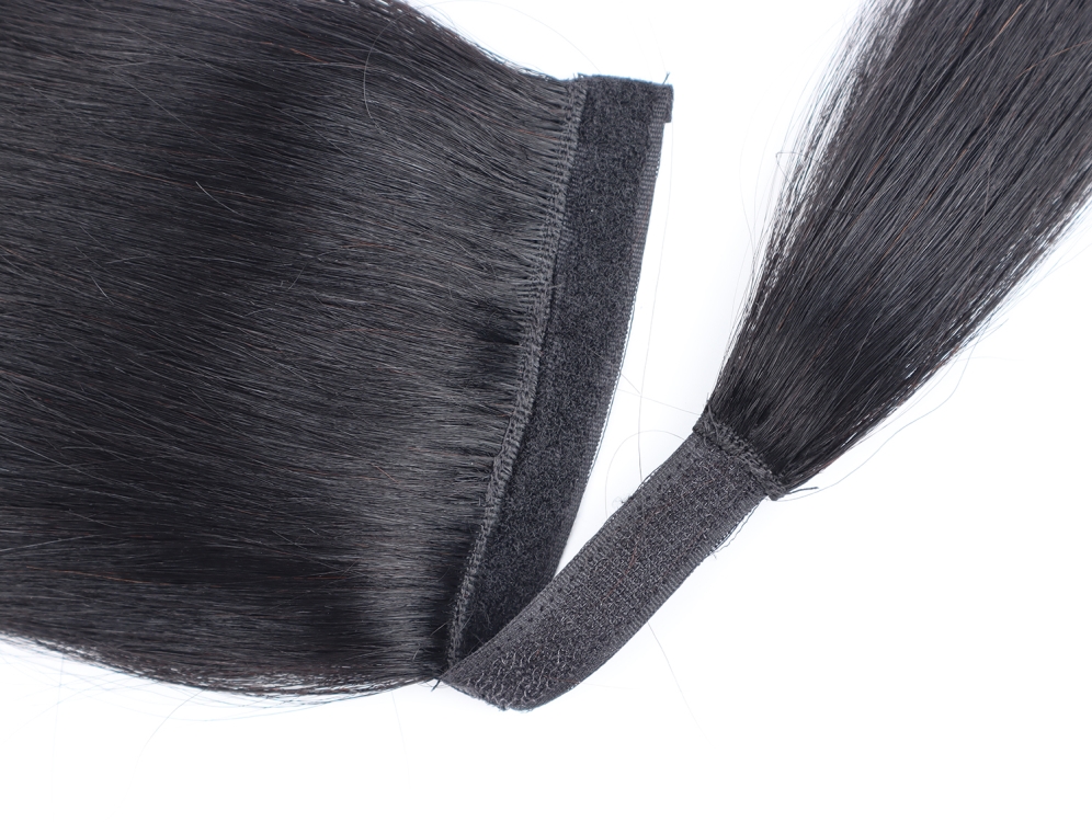 Li&Queen Wholesale Virgin Cuticle Aligned Hair Extensions Drawstring Ponytail 100 Real Brazilian Human Hair Extensions DHL