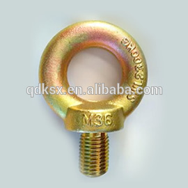 Rigging hardware JIS1168 lifting eye bolt zinc plated eye bolts eye nuts