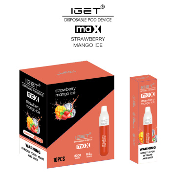 Iget Vape 2300 затяжек Iget Max Одноразовый вейп