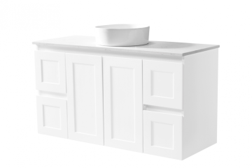 MDF Wall Hung Bathroom Vanity with Art Basin