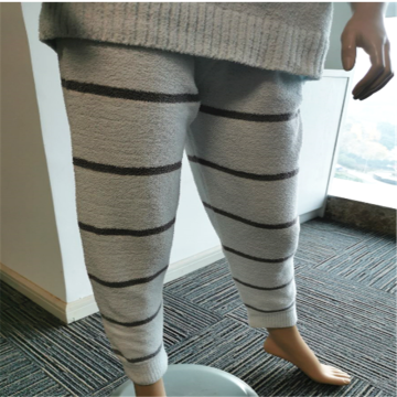 Striped Printed Ladies' Indoor Flannel Pajamas Long Pants