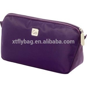 Promotional cosmetic bag,simple purple cosmetic bag