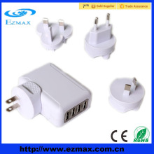 ezmax universal 4 ports wall charger portable multiple usb charger