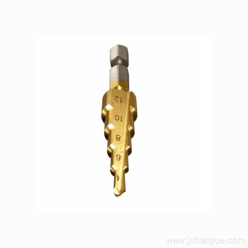 Titanium Coated Step Drill Bit For Drilling Hole