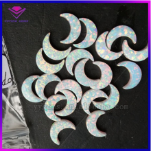 White Japan Synthetic Opal Moon Shape Gems Buyer in Dubai