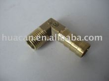 Brass hose elbow