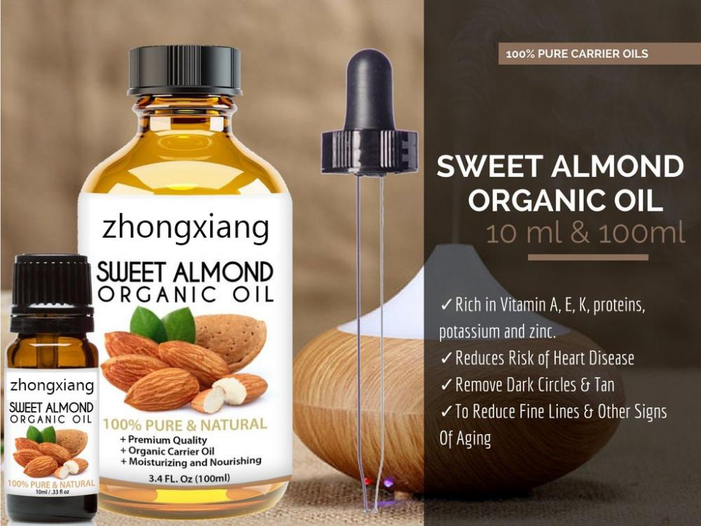 Cold pressed food grade Sweet almond oil bulk