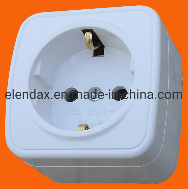 Настенная розетка Schuko немецкого стандарта (S6010)