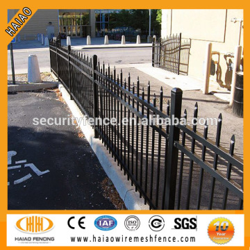 high quality black vinyl picket fence