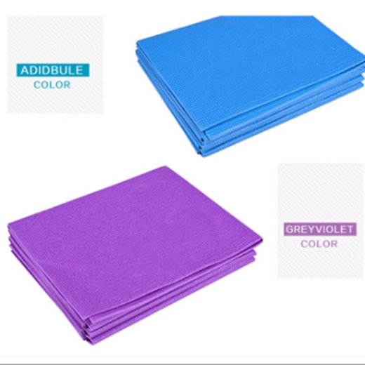 Foldable non-slip soft yoga mats