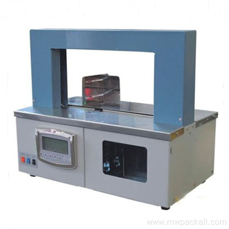 Gift box strap banding machine with paper belt for sale