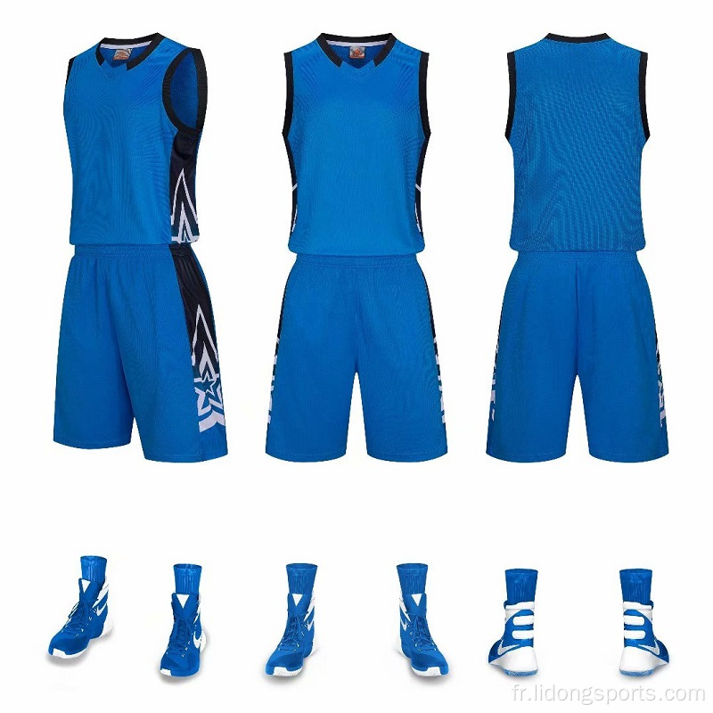 Ensemble d&#39;uniformes de basket-ball personnalisés de basket-ball personnalisés