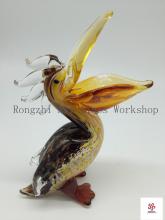 Pelican Bird Glass Sculpture
