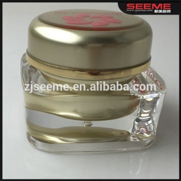 15g 30g 50g cosmetic container,2oz Plastic Cosmetic Double Wall Cream Jars Containers biodegradable cosmetic containers