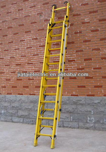 Extension fiberglass ladder