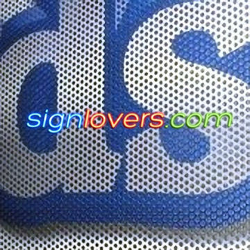 custom one way vision film/perforated window graphics/window perf