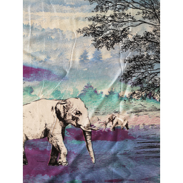 Animal Design Rayon Challis 30S Air-jet Printing Fabric