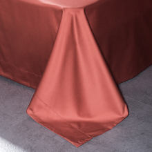 Carrot Red 100% Egyptian Cotton Simple Style Bedding Sheet