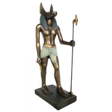 Handicraft sculpture egyptian home decor bronze anubis statue