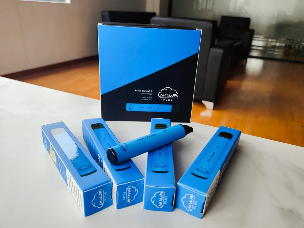 Popular in Australia Disposable Vape Electronic Cigarettes 5% Nico tine Salt 800 Puffs Air Glow Plus Disposable Vape