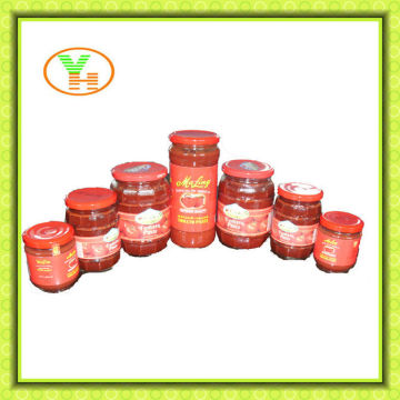 70G-4500G China Hot Sell Canned tomato paste,tomato paste glass jar