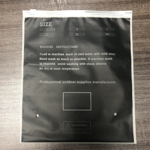 CPE Slider Zipper Plastic zak voor kledingverpakking