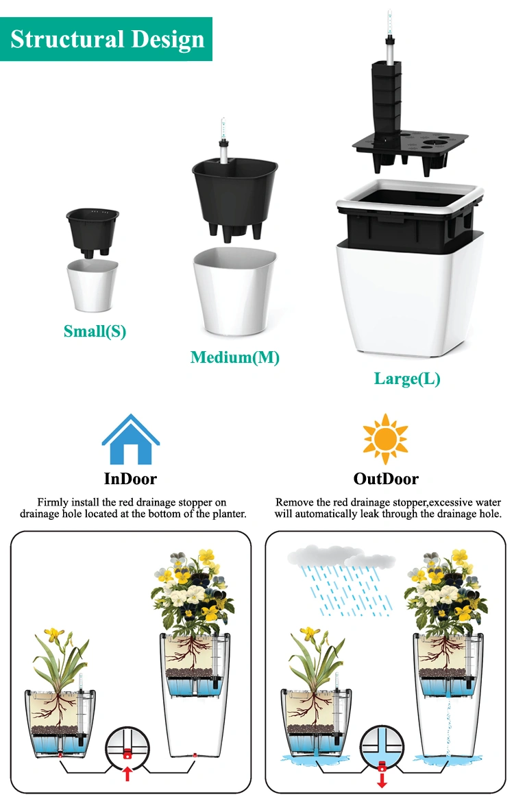 Outdoor & Indoor FRP/Fiberglass Flower Pot