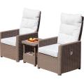 New style recliner sofa set outdoor rattan