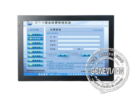 Indoor Touch Screen Digital Signage , 22 Inch Touch Lcd Monitor