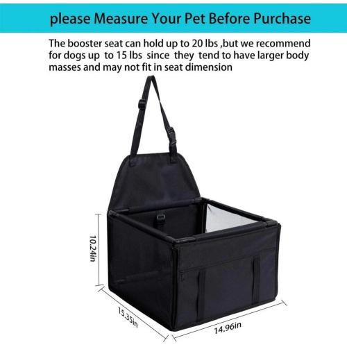 Portable Pet Car Booster Seat Travel Carrier Cage