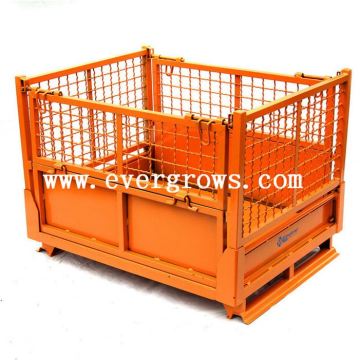 Industrial Stackable Rigid Metal Wire Mesh Container