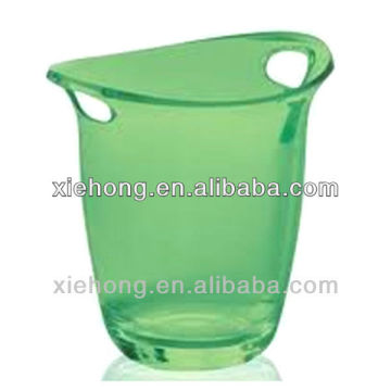 Hot, transparent acrylic champagne bucket,plastic Ice Bucket Barrel