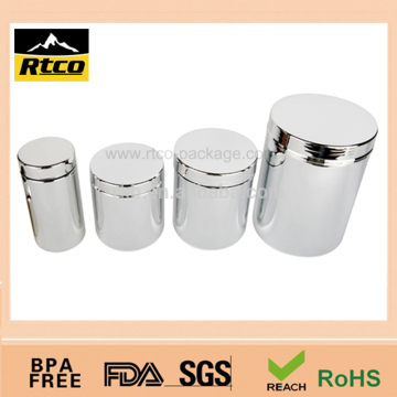 chromed/metallized plastic HDPE Capsule nutrition supplement bottle container wholesale