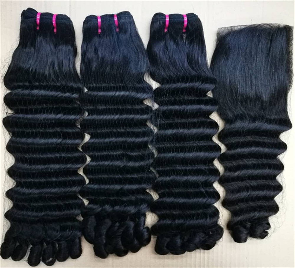 100% Cuticle Aligned Virgin Human Brazilian Human Hair Extension Remy Hair Weft Cuticle Aligned Virgin Human Hair