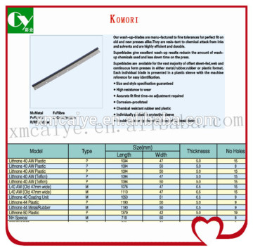 many kinds size of printing machinery part komori wash up blades