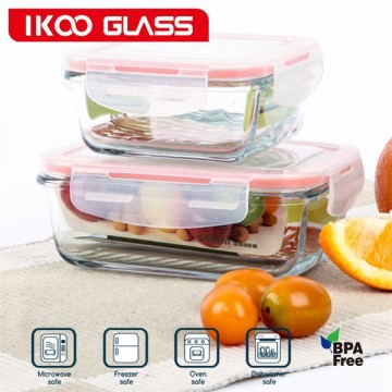 kitchen tools, rectangular food grade storage container food containers freezer to oven