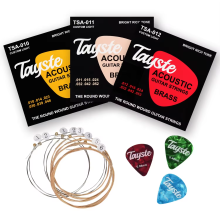 TSA Acoustic Guitar Strings Bundle Set With Picks