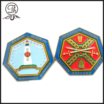 Hexagon Atlantic region challenge unit coin