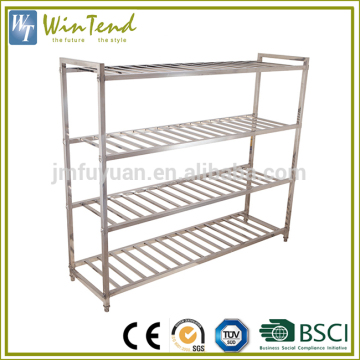 Heavy storage rack shelves, vegetable and fruit display steel shelves