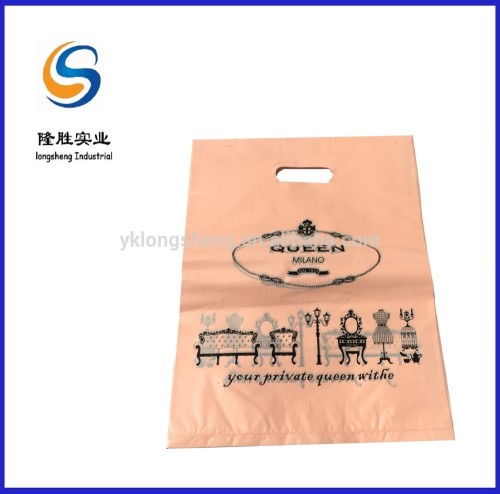 Polyethylene Merchandise Bag with Die Cut Handle