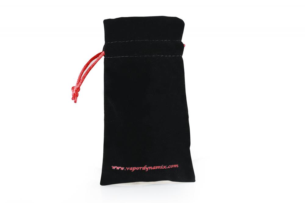 Black Velvet Drawstring Cosmetic Pouch Bag