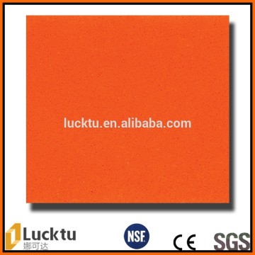 orange color artificial quartz stone counter top