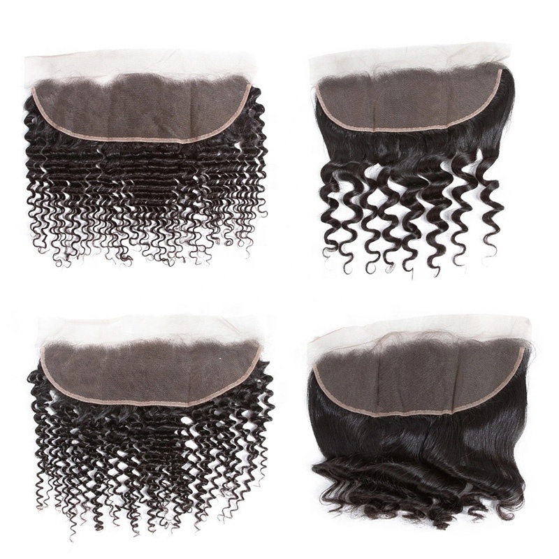Arebella Factory Unprocessed Natural Color Kinky Curly Remy Virgin Human Hair Bundles Weaves With Frontal Closure