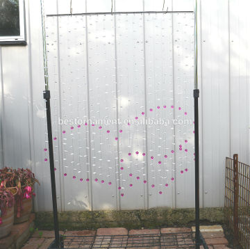 Heart-shaped crystal bead curtain Window
