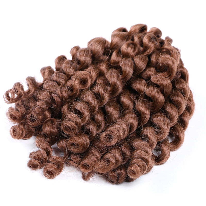 Ringlet Jumpy Wand Curl Crochet Braids Bouncy Jamaican Twist 8inch 20roots